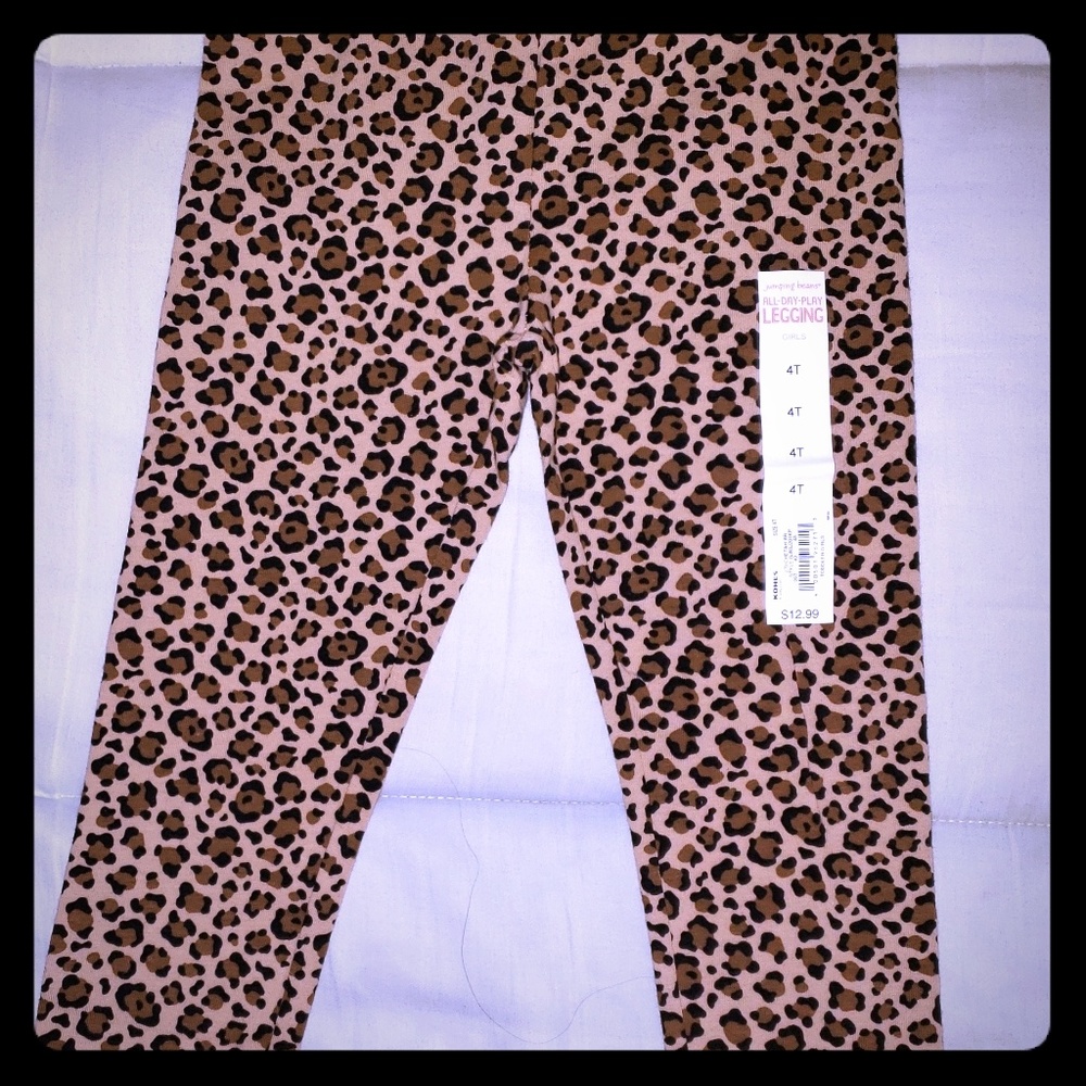 Jumping Beans  girls Cheetah print leggings
